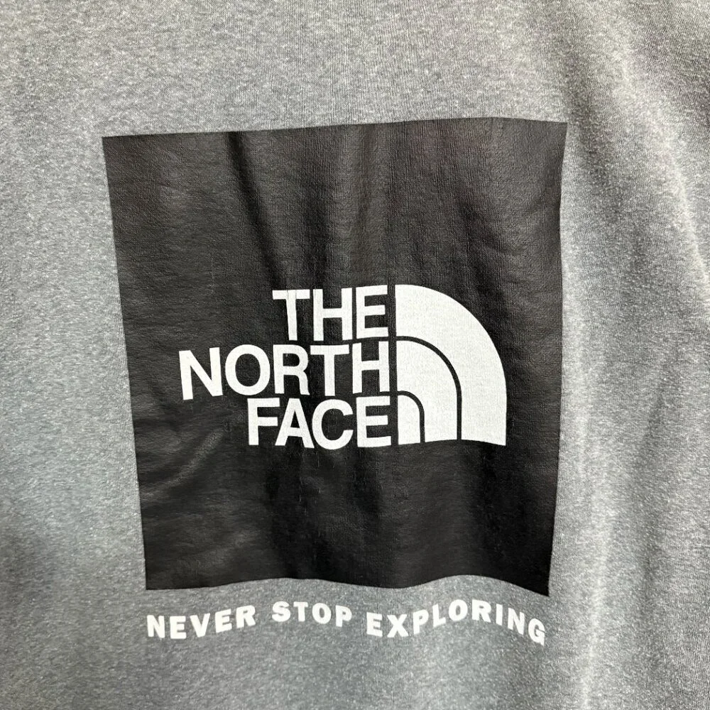 The North Face Box‎ Logo Hoodie Men’s M Heather Gray EUC